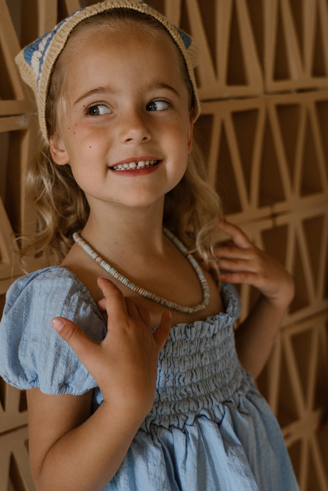 Navy Natural – Emma Top Blue