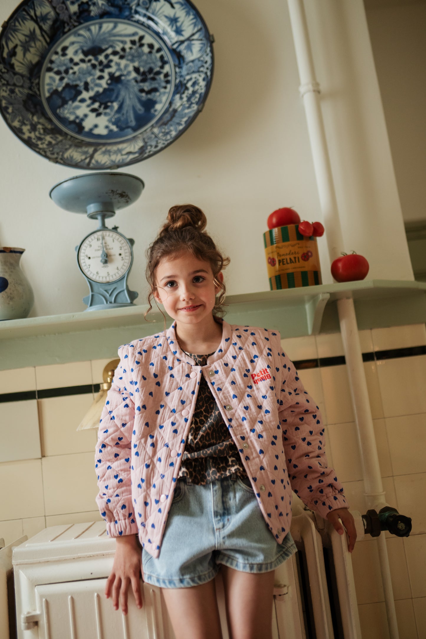 Petit Blush - Bomber Jacket | Candy Hearts AOP