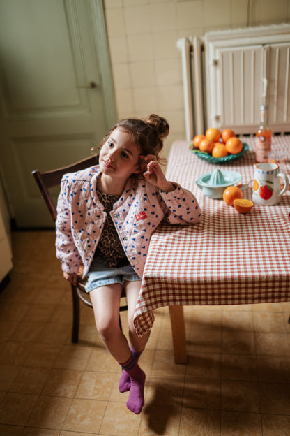 Petit Blush - Bomber Jacket | Candy Hearts AOP