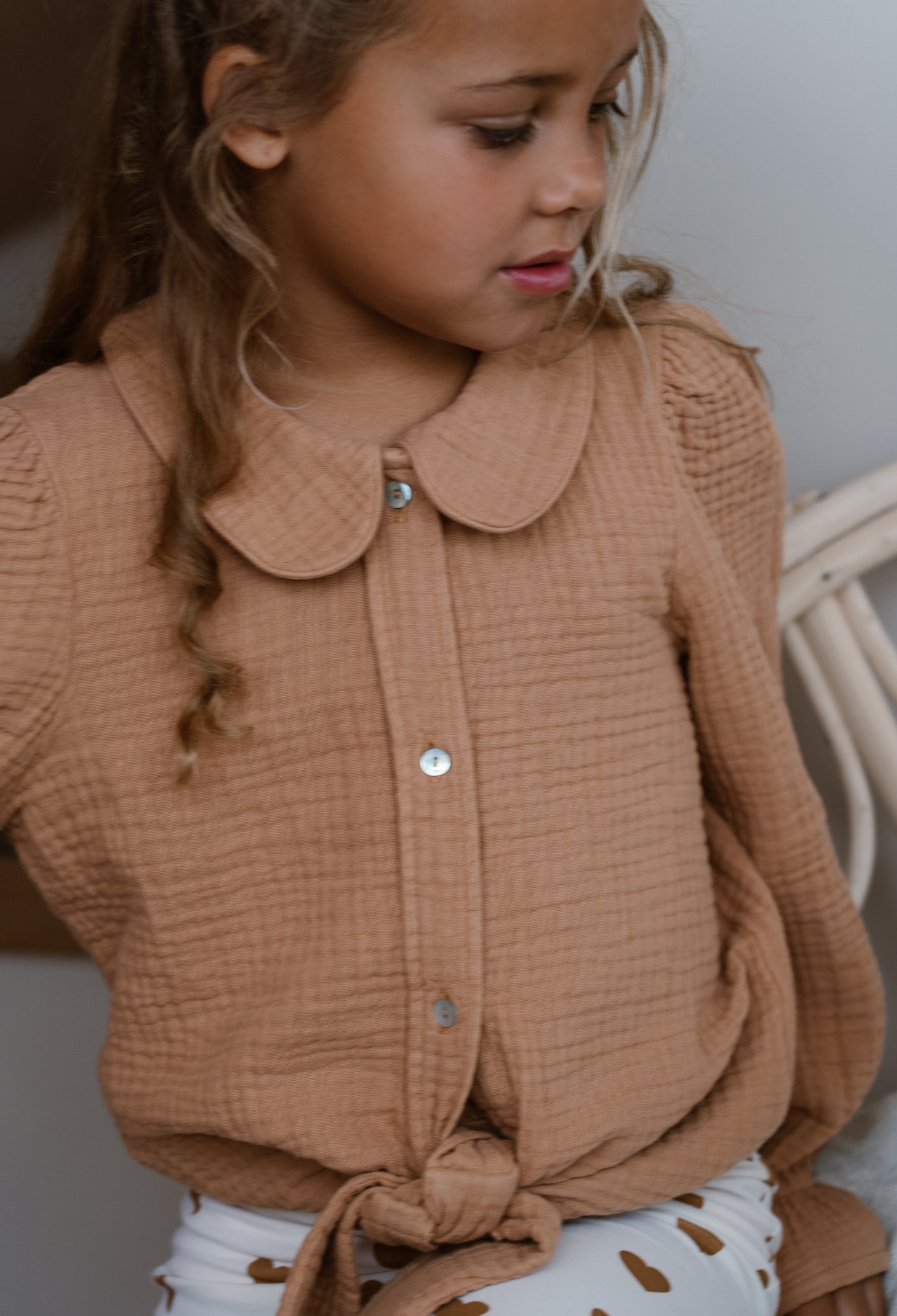 Navy Natural - Faye Blouse Cork