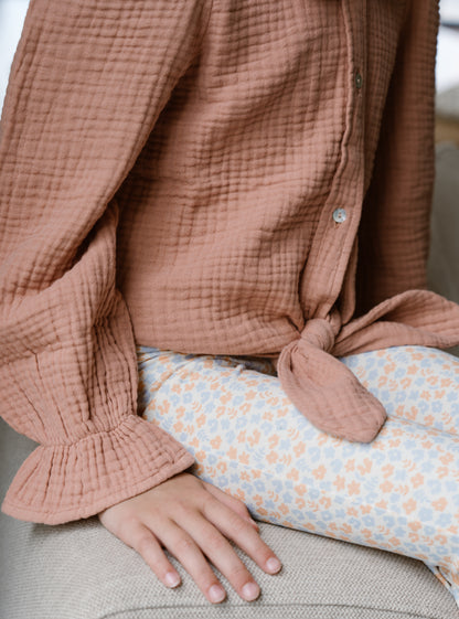 Navy Natural - Faye Blouse Cork