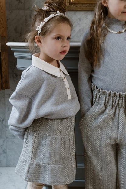 Navy Natural - Juul Sweater grey