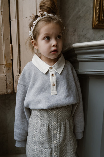 Navy Natural - Juul Sweater grey