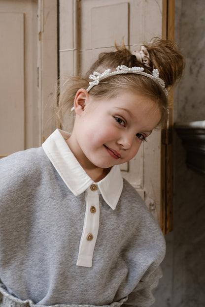 Navy Natural - Juul Sweater grey