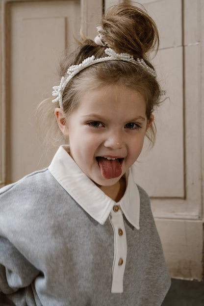 Navy Natural - Juul Sweater grey