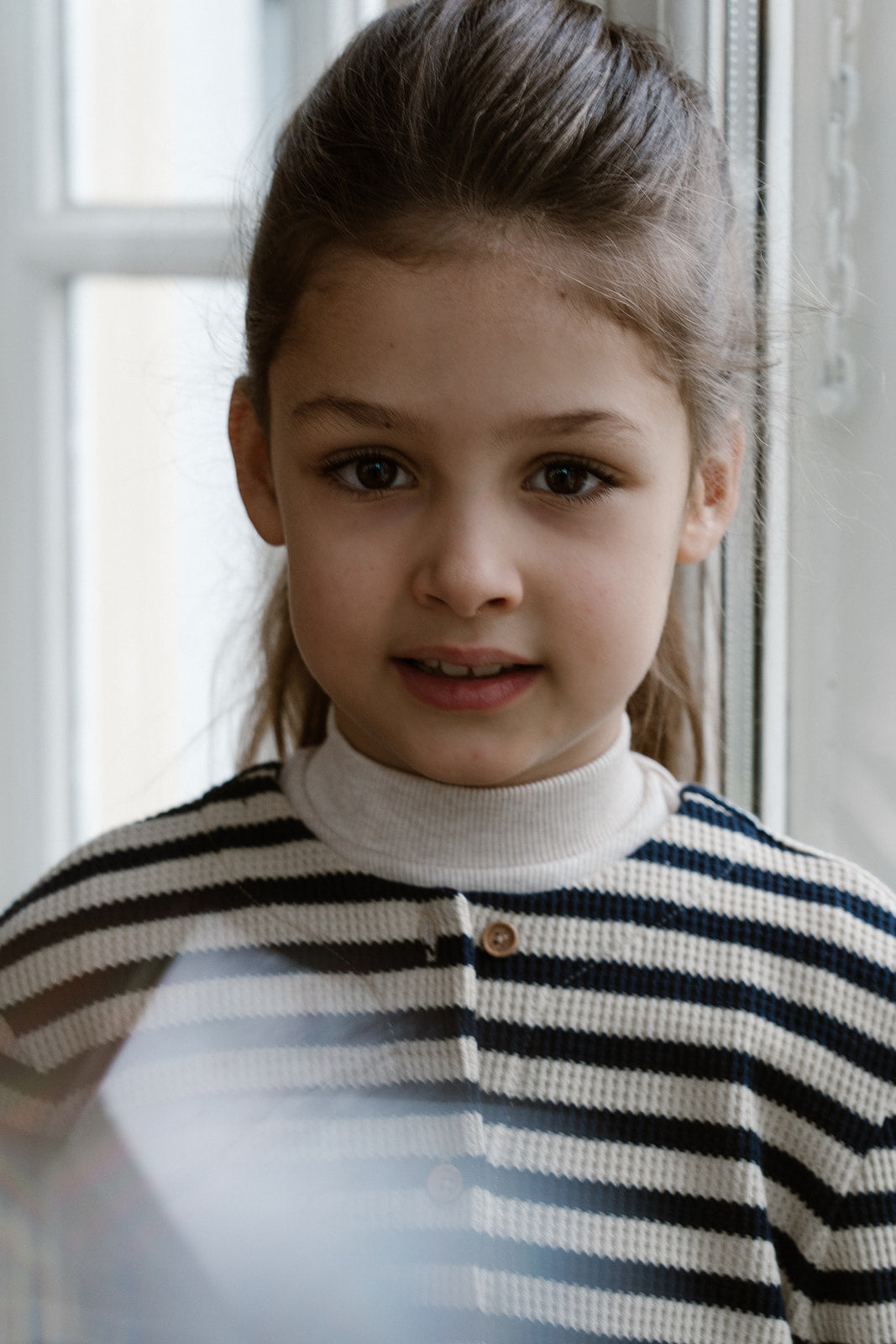 Navy Natural - Mikki Vest Navy Stripe