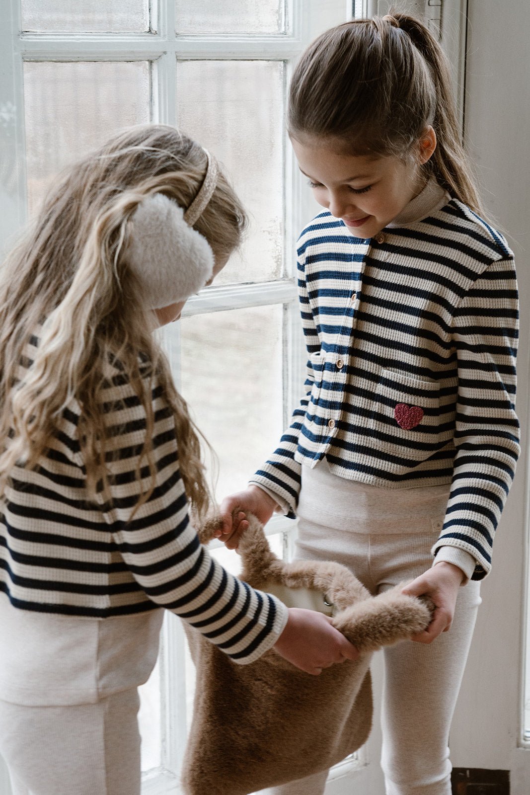 Navy Natural - Mikki Vest Navy Stripe