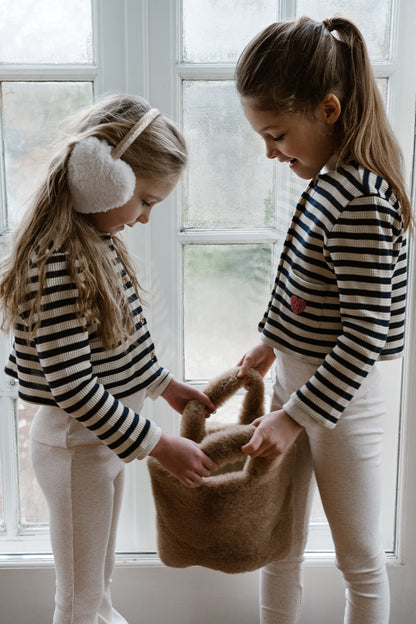 Navy Natural - Mikki Vest Navy Stripe