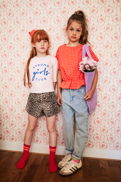 Petit Blush - Meisjes T-Shirt Strong Girls | Pale Lilac