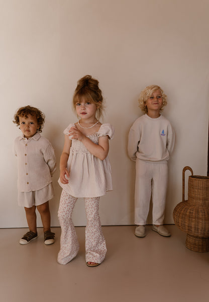 Navy Natural – Niels Short Almond Mousseline