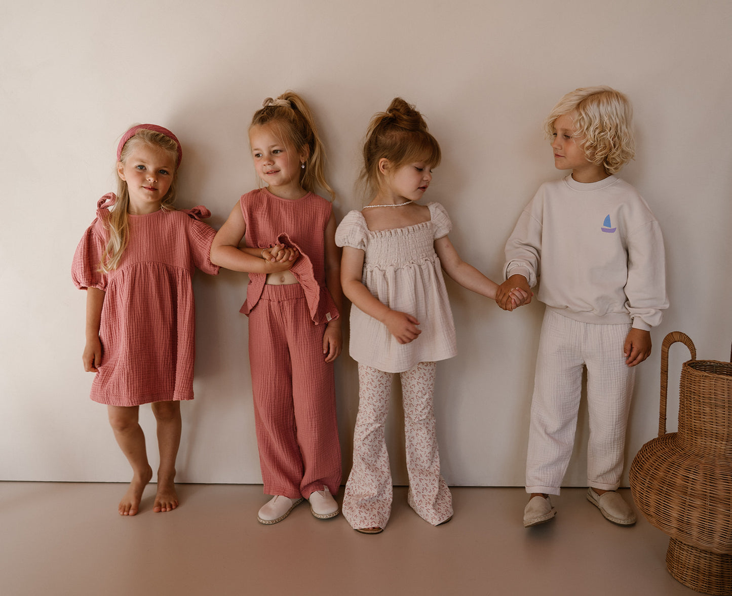 Navy Natural – Mex Pants Almond Mousseline