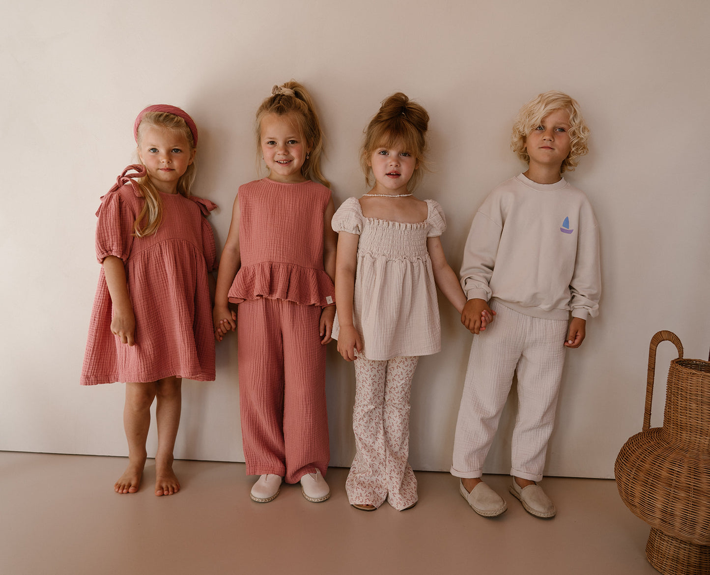 Navy Natural – Rose Top Dusty Rose