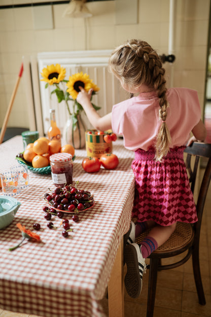 Petit Blush - Meisjes Shoulder Top Cashmere | Rose