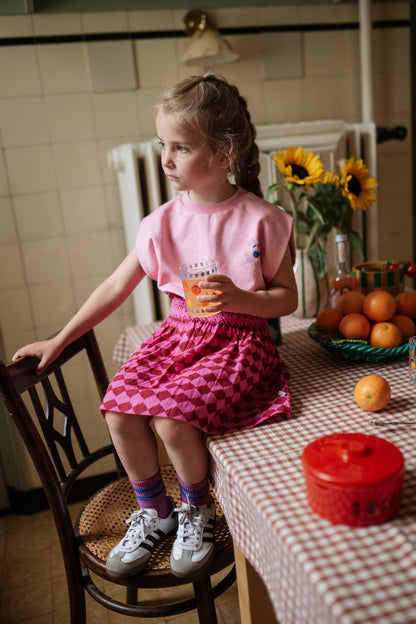 Petit Blush - Meisjes Shoulder Top Cashmere | Rose