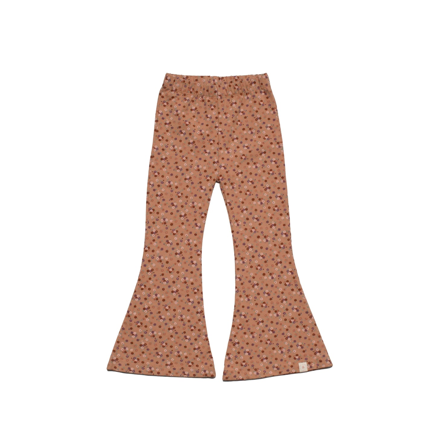 Navy Natural flared broek in een kleurrijk flower bomb patroon voor een trendy look. Perfecte aanvulling op je garderobe!