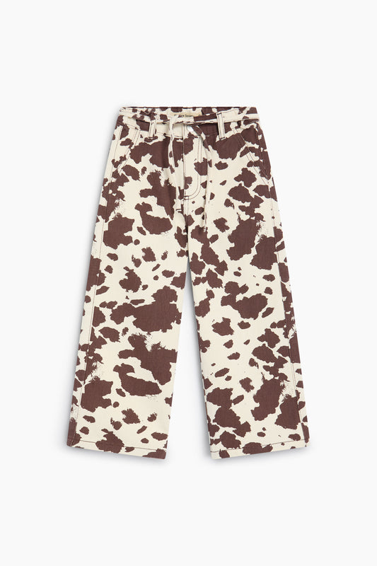 The New Society - Dakota Trouser | Cow Print