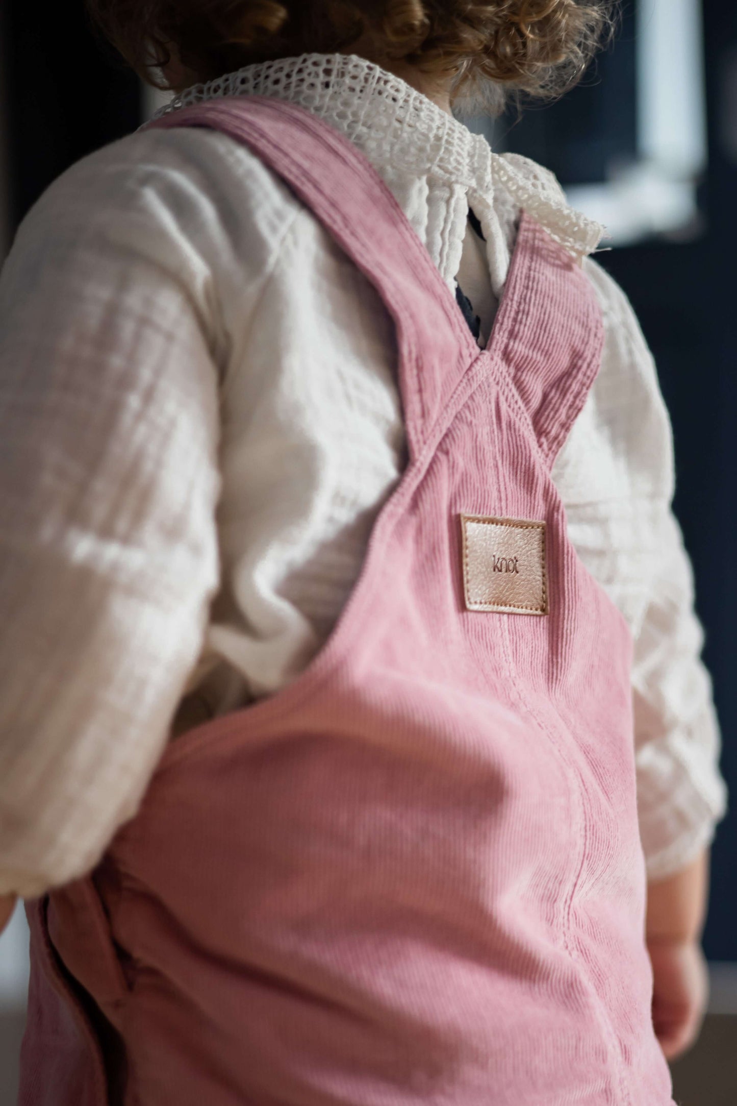 Corduroy baby-overall fuchsia