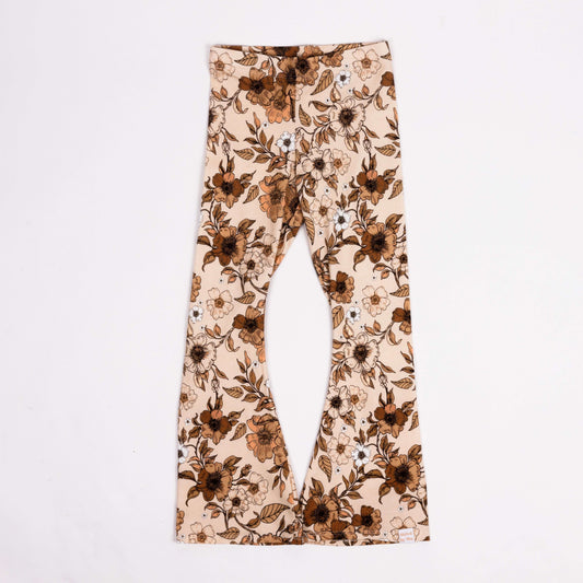 Flared Broek Herfst bloemen