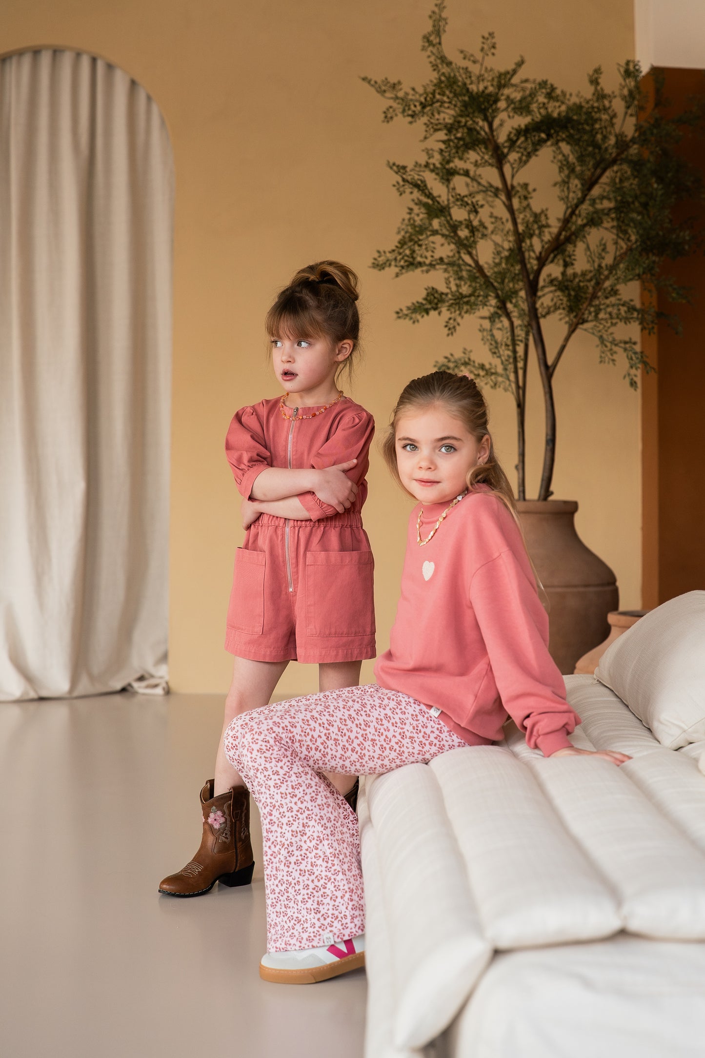 Navy Natural – Sweater Pink Sand Heart