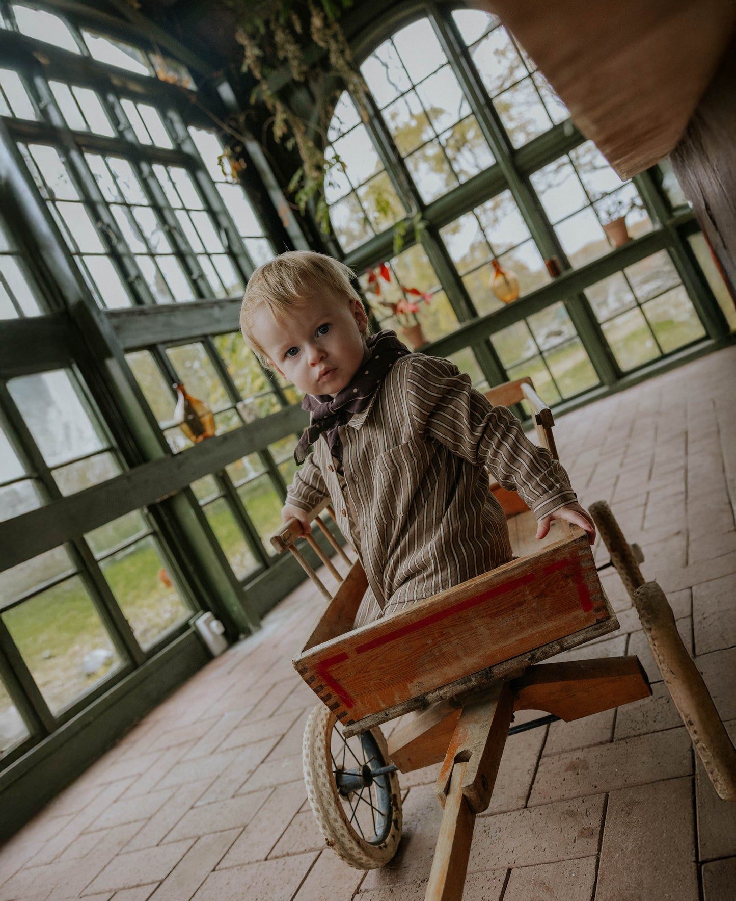 Fliink - Elmo Longsleeve Shirt Pine Bark Stripe