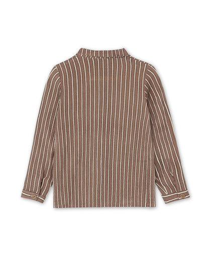 Fliink - Elmo Longsleeve Shirt Pine Bark Stripe