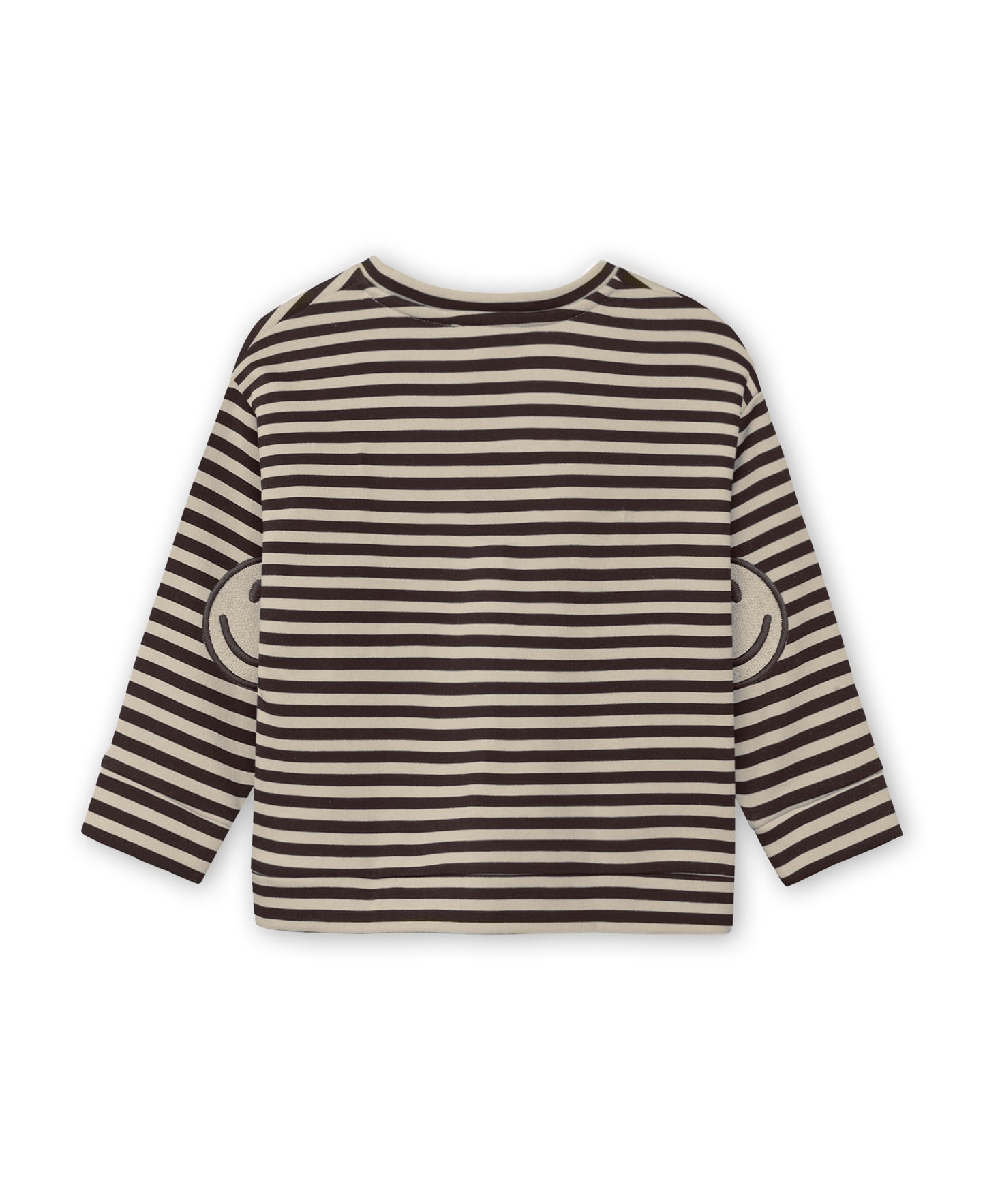 Fliink - Alvin LS Stripe Sweatshirt | Coffee Bean / Sandshell