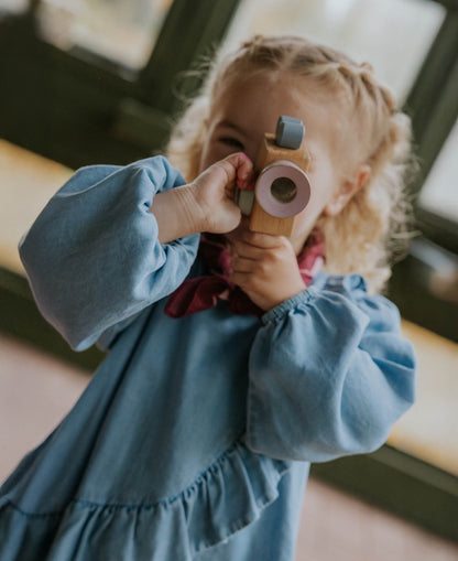Fliink - Helene LS blouse Medium Denim Blue