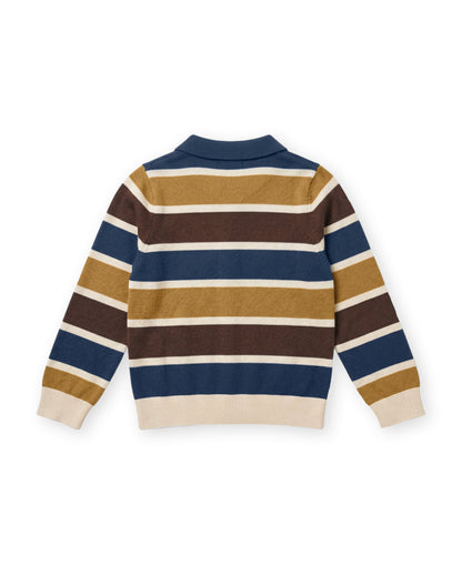 Fliink - Benny LS Polo | Insignia Multi Stripe