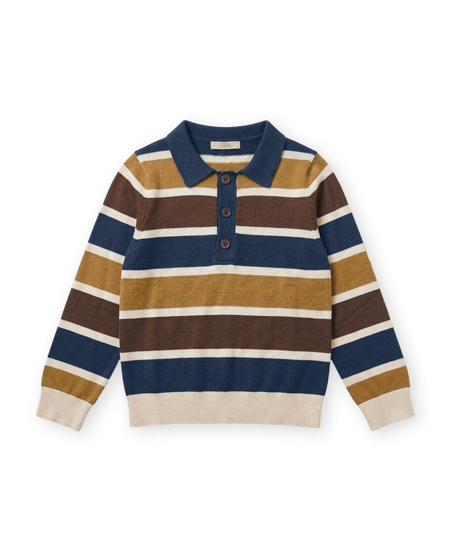 Fliink - Benny LS Polo | Insignia Multi Stripe