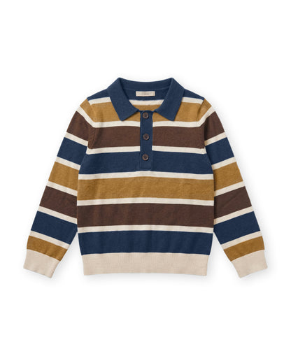 Fliink - Benny LS Polo | Insignia Multi Stripe