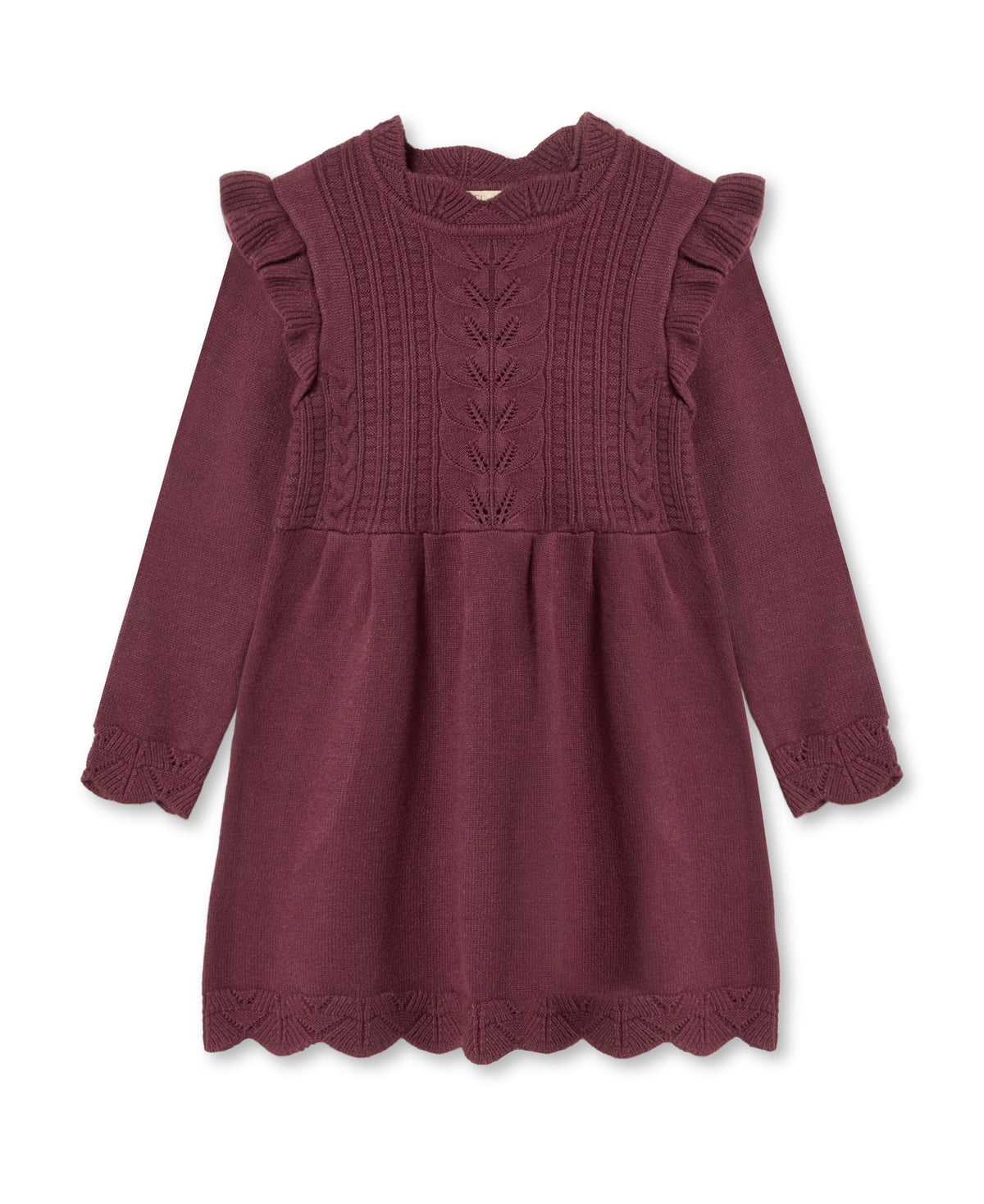 Fliink - Alilly Gebreide Jurk | Burgundy
