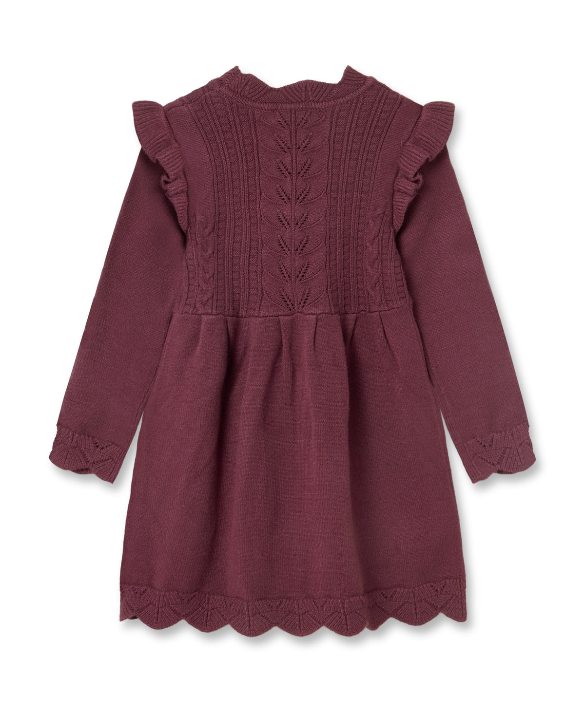Fliink - Alilly Gebreide Jurk | Burgundy