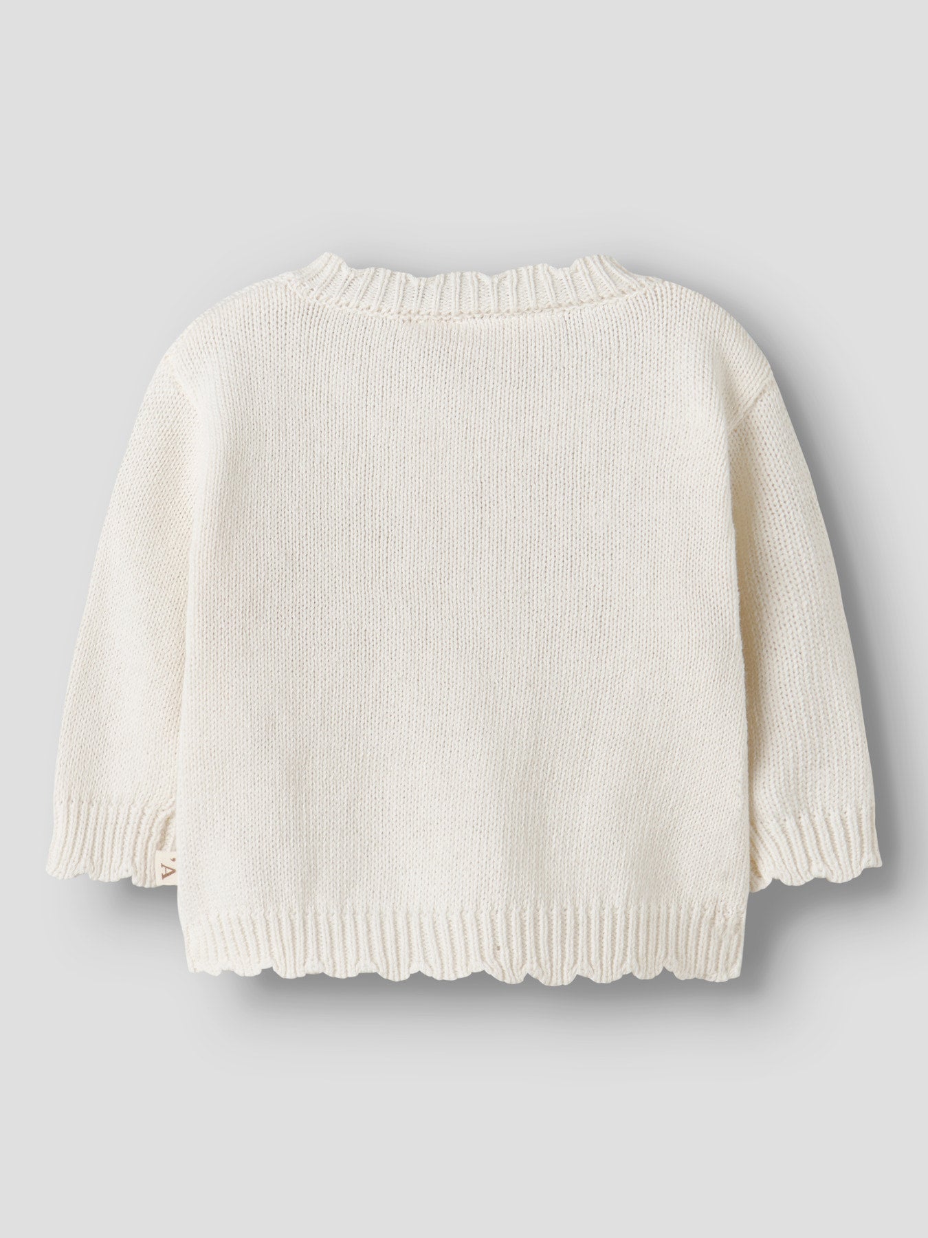 Lil' Atelier - Baby Vest NBFDOLA LS Knit Cardigan | Coconut Milk