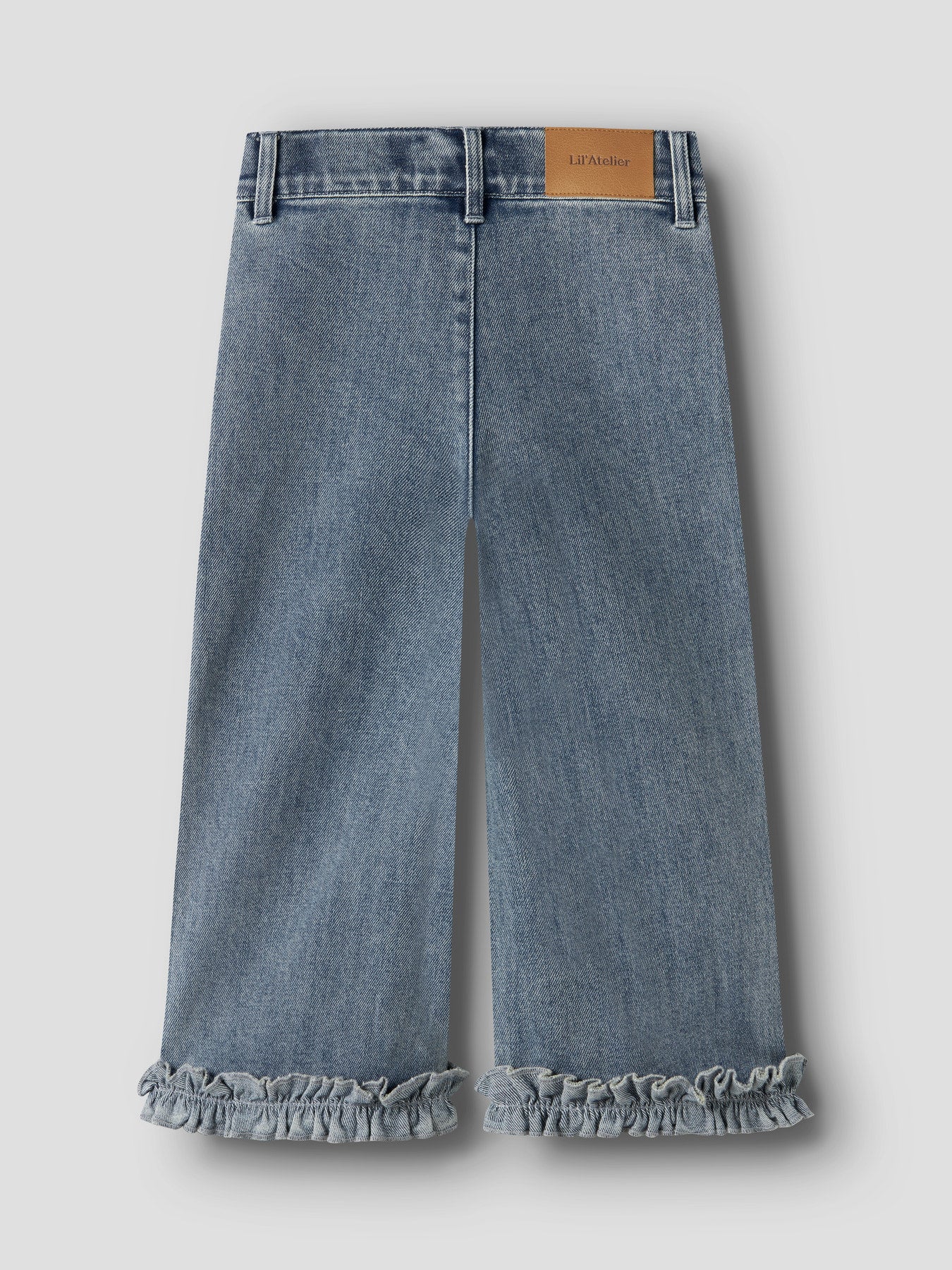 Lil’ Atelier - NMFDAMLA Wide Ancel Jeans | Medium Blue Denim