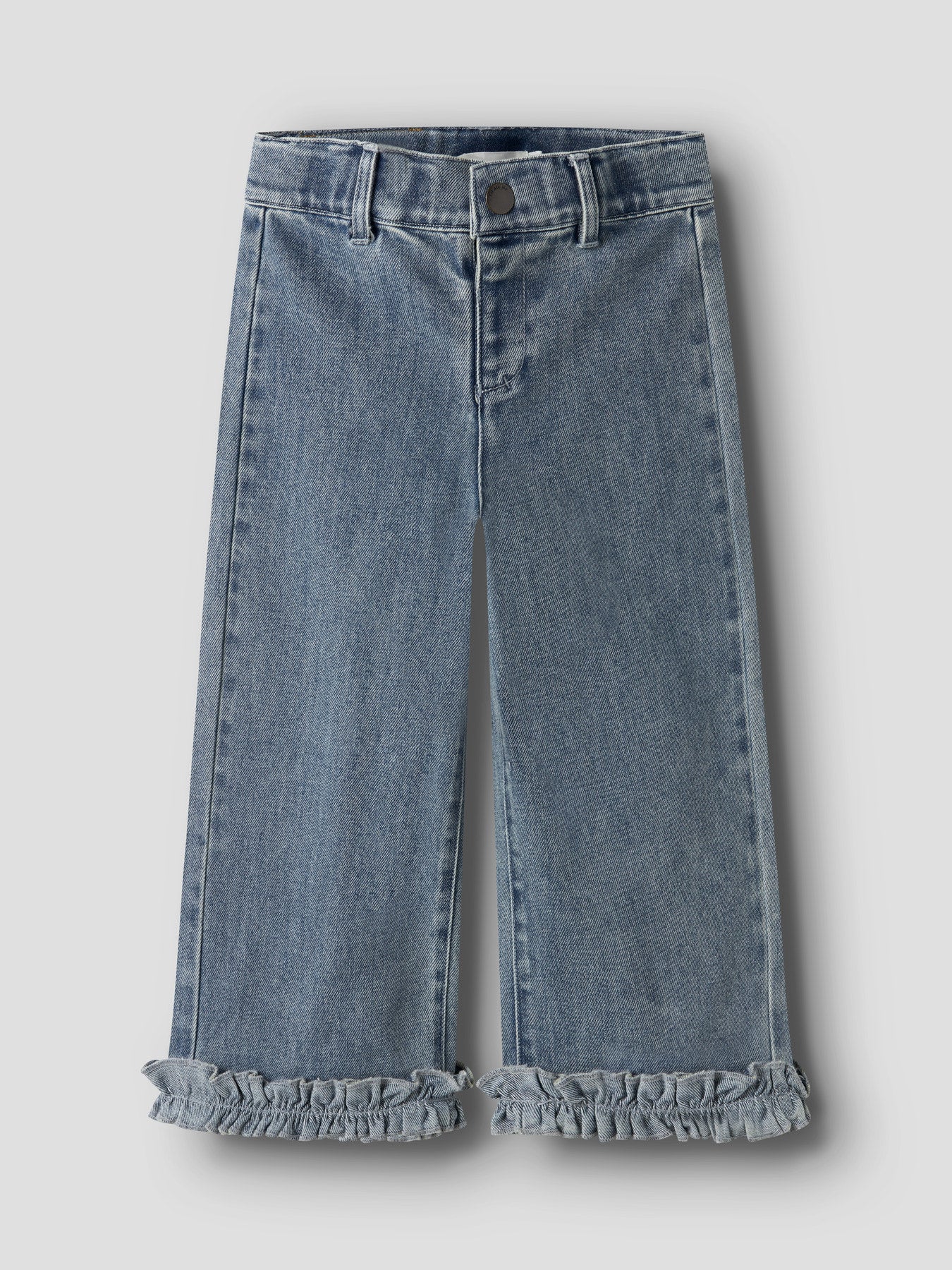 Lil’ Atelier - NMFDAMLA Wide Ancel Jeans | Medium Blue Denim