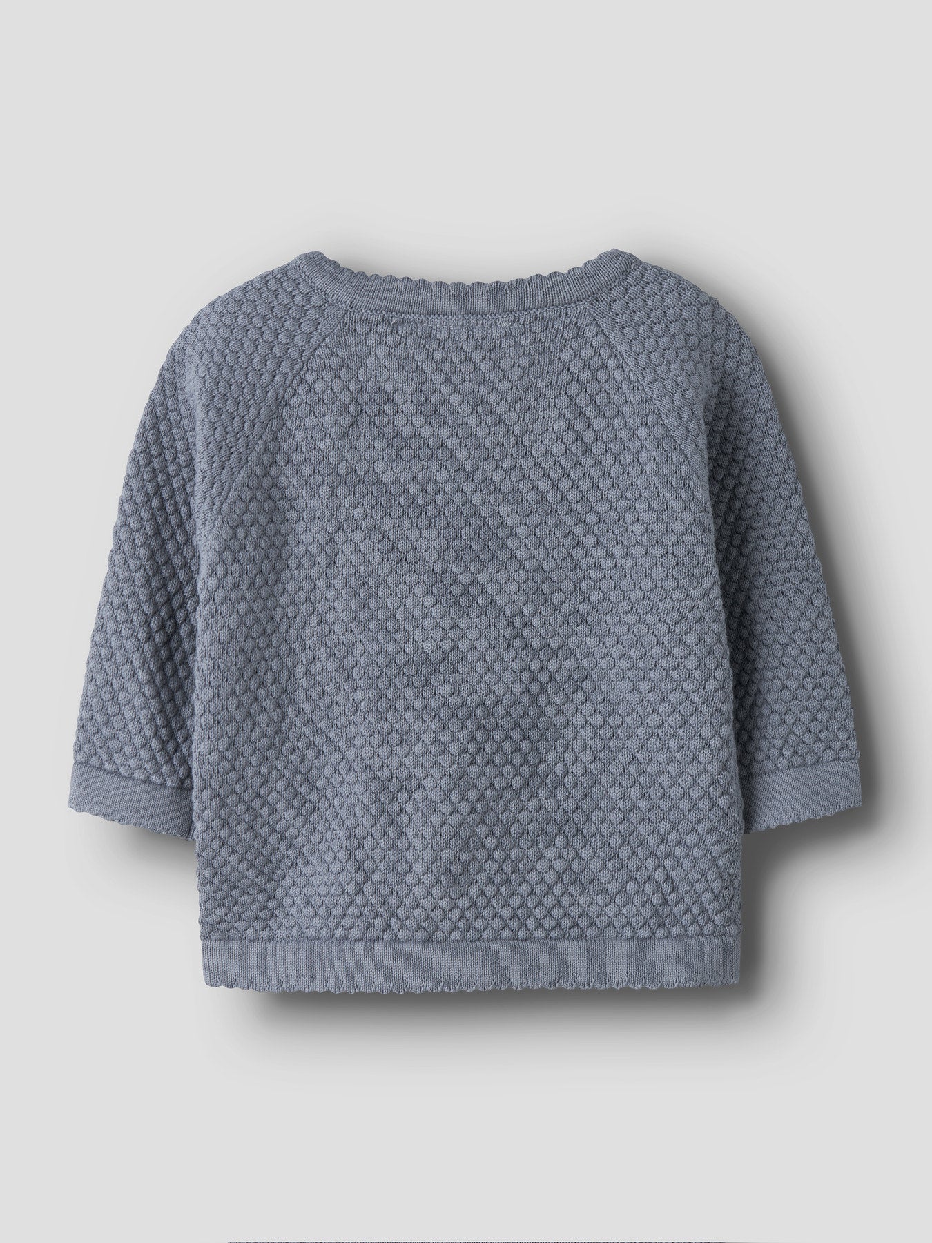 Lil' Atelier - Baby Vest NBMFICO LS Wrap Knit | Tradewinds Melange