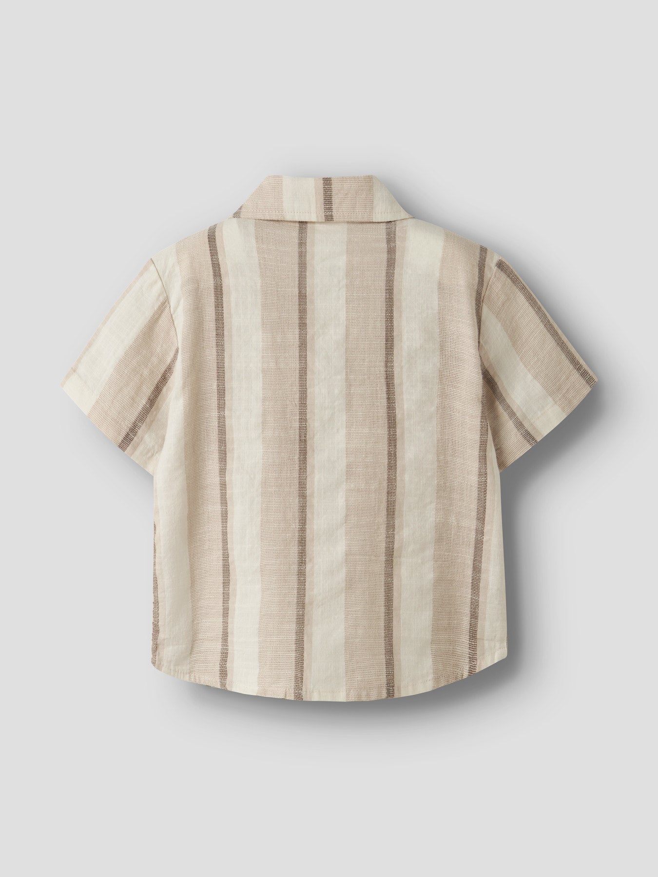 Lil’ Atelier -  MINI Jongens NMMFIBERT SS Loose Shirt | Coconut Milk