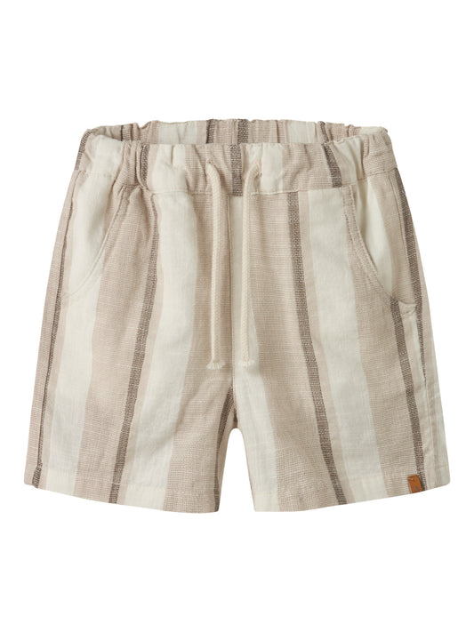 Lil’ Atelier - NMMFIBERT Loose Shorts | Coconut Milk
