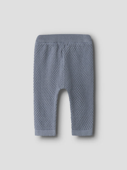 Lil' Atelier - Baby Broek NBMFICO Loose Knit Pant | Tradewinds Melange