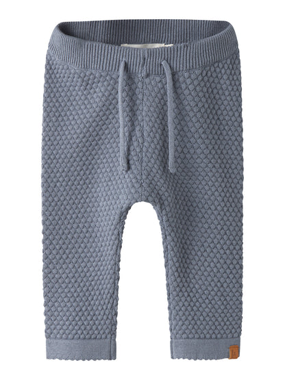 Lil' Atelier - Baby Broek NBMFICO Loose Knit Pant | Tradewinds Melange