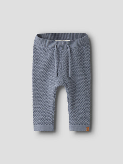 Lil' Atelier - Baby Broek NBMFICO Loose Knit Pant | Tradewinds Melange
