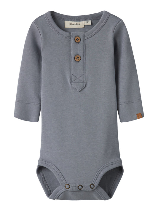 Lil' Atelier - Baby NBMGEO LOM LS Slim Body Romper | Tradewinds