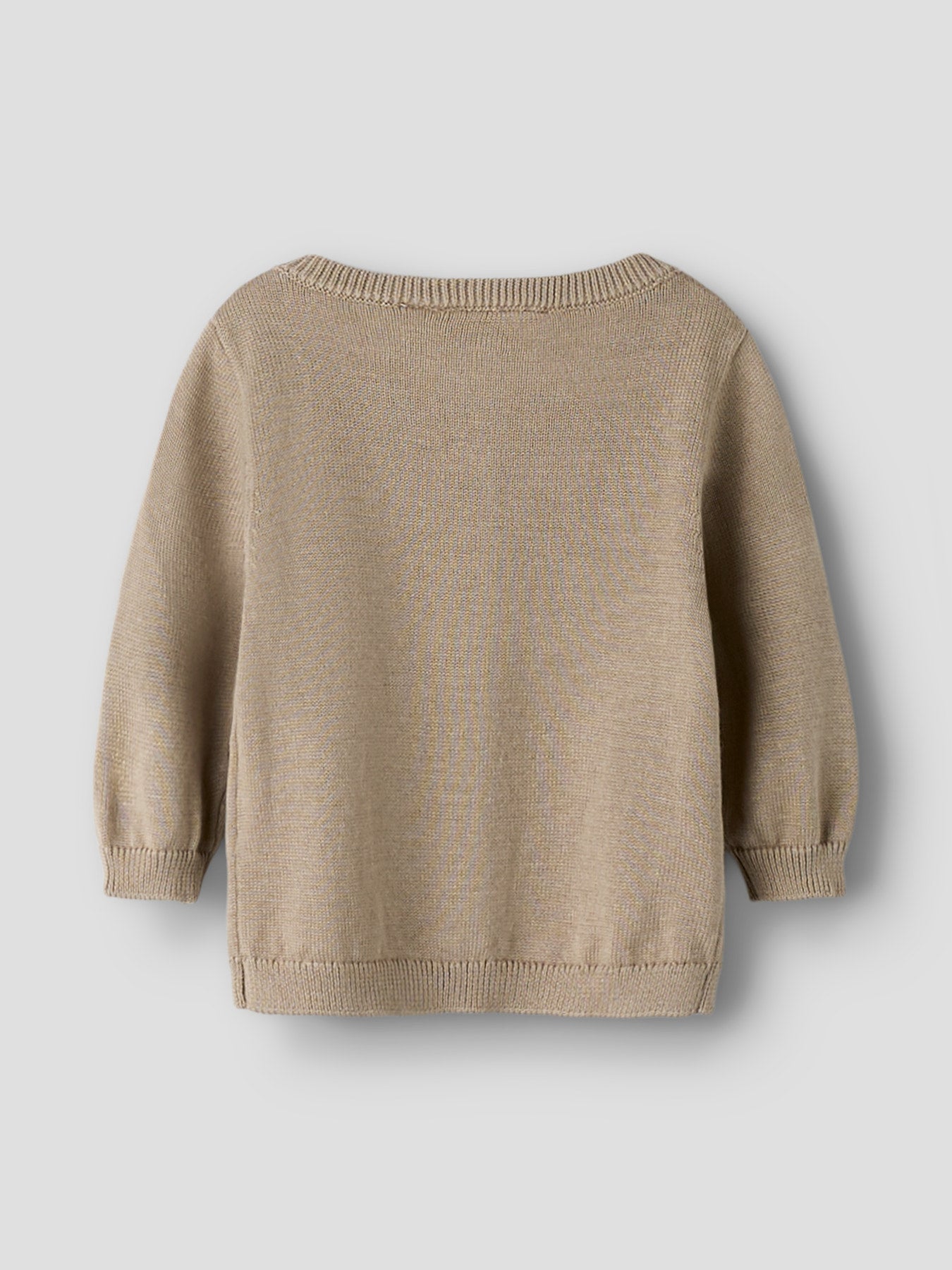 Lil’ Atelier - NBNDUNO LS Knit Cardigan Baby Vest | Oxford Tan