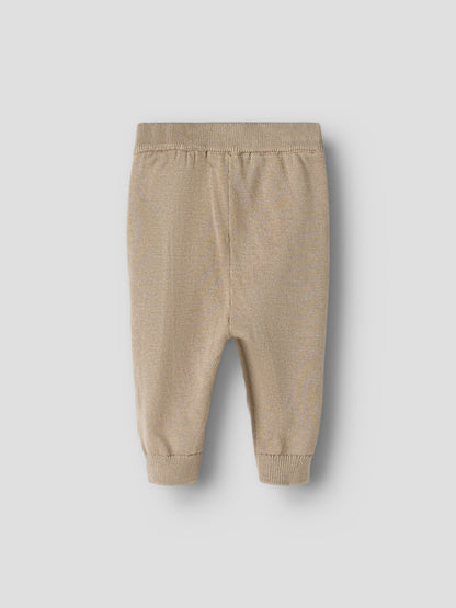 Lil' Atelier - Baby Broek Knit Pant | Oxford Tan