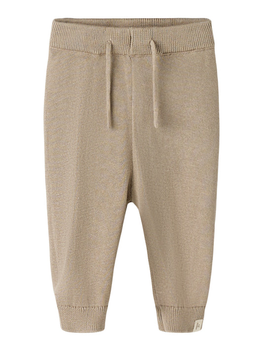 Lil' Atelier - Baby Broek Knit Pant | Oxford Tan