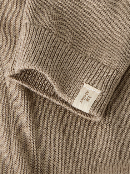 Lil' Atelier - Baby Broek Knit Pant | Oxford Tan