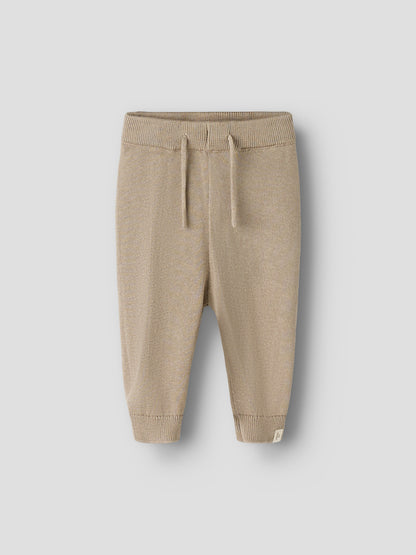 Lil' Atelier - Baby Broek Knit Pant | Oxford Tan
