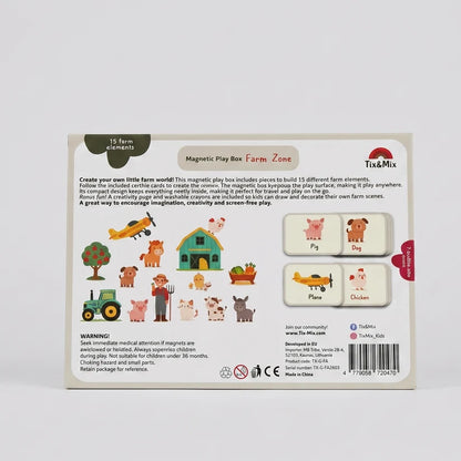 Tix & Mix - Magnetic Play Box | Farm Zone
