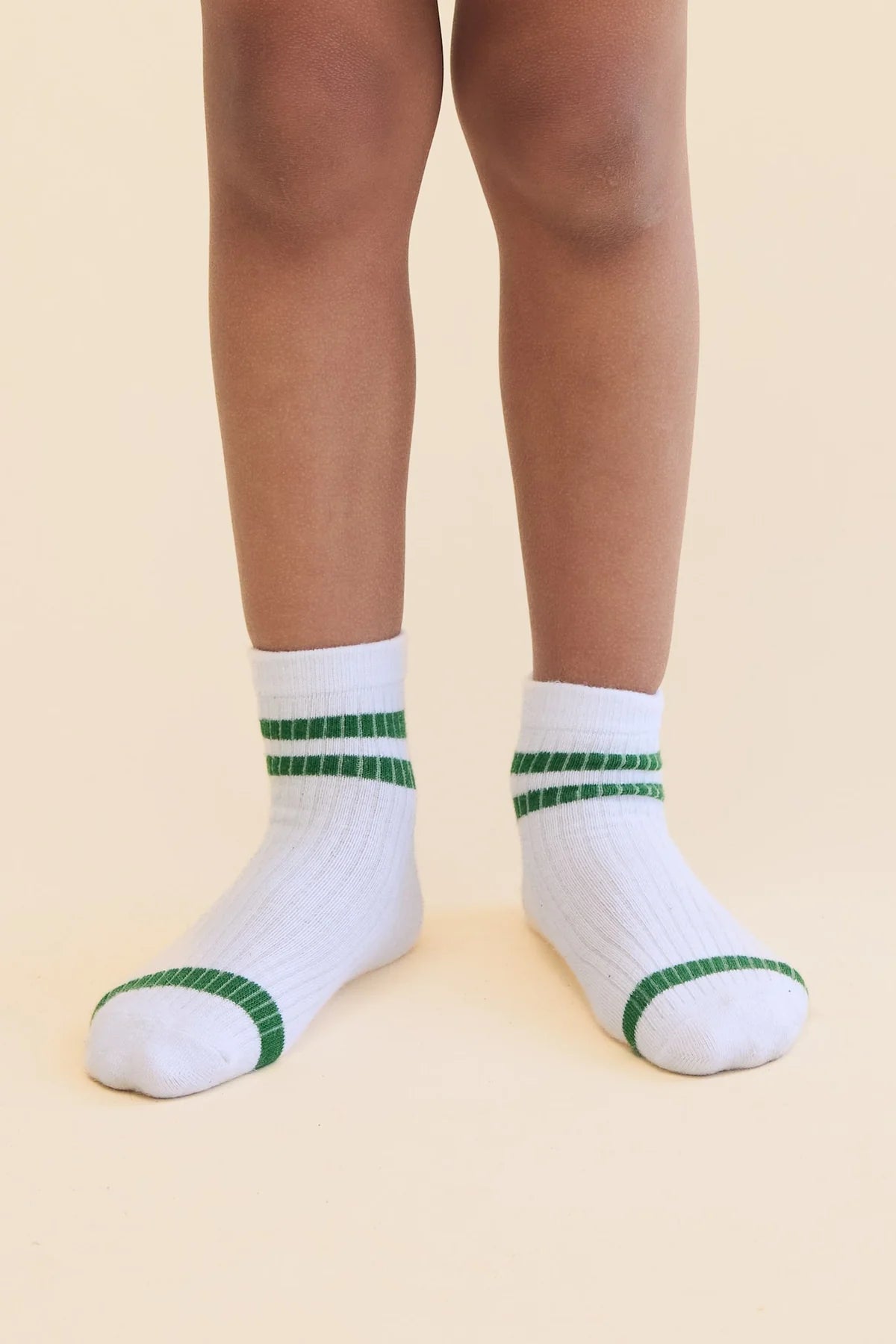 Flöss - Vitus Socks 2-Pack White Green Tennis