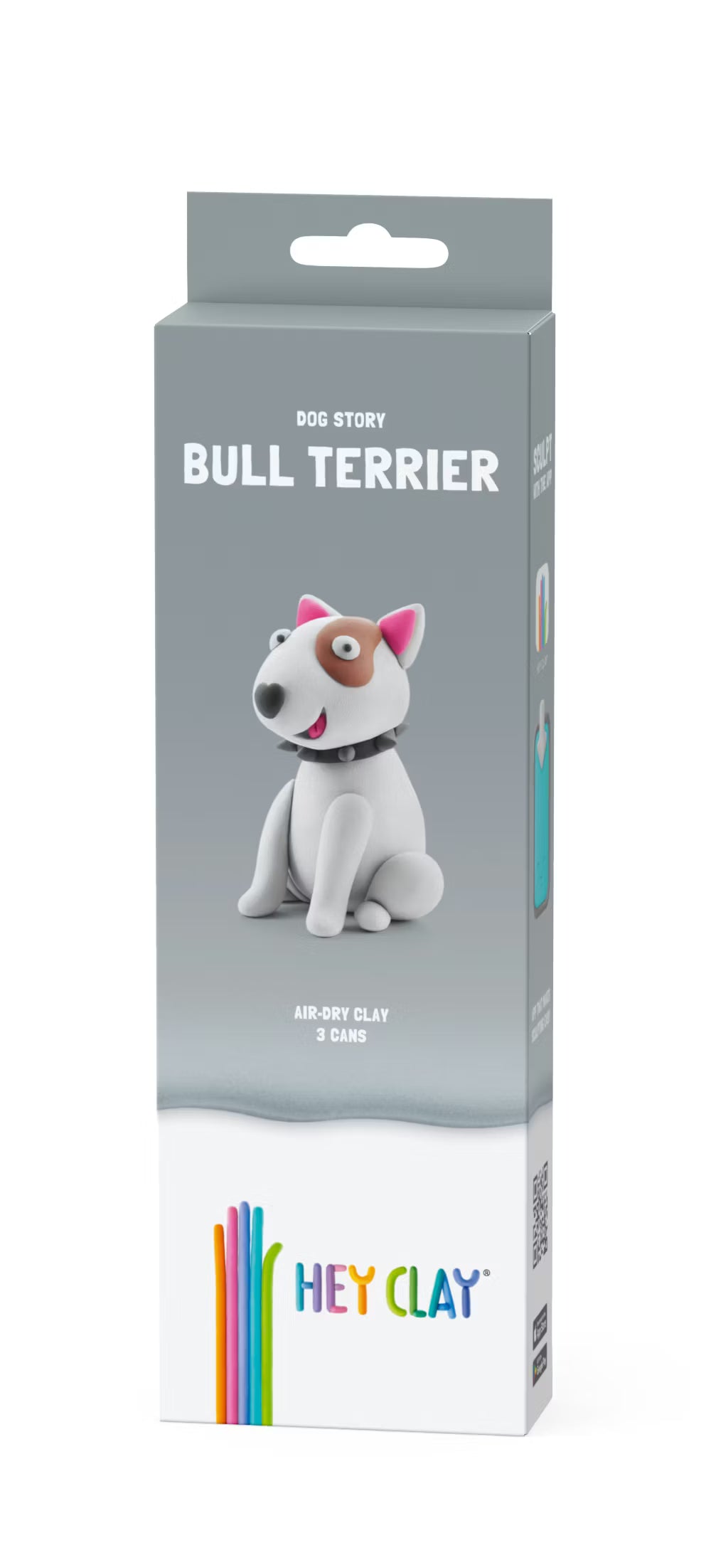 Hey Clay - Dog Story Bull Terrier 3 potjes
